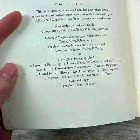 The Shoemaker and The Tea Party by Alfred F. Young - Picture 5 of 5